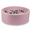 Dry Pool, Powder Pink, 110x40, with 500 Balls: Pearl, Gray, Light Pink