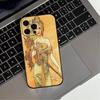 V-Vintage A-Alphonse Mucha  Phone Case For iPhone 17,16,15,14,13,12,11 Plus,Pro Max,XS,Soft Silicone Black Cover