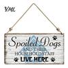 Pet Welcome Door Sign House Wooden Sign, Rustic Farmhouse Dog Wall Hanging Plaque, Entrance Decor Vintage Home Decor, Housewarming Gift for