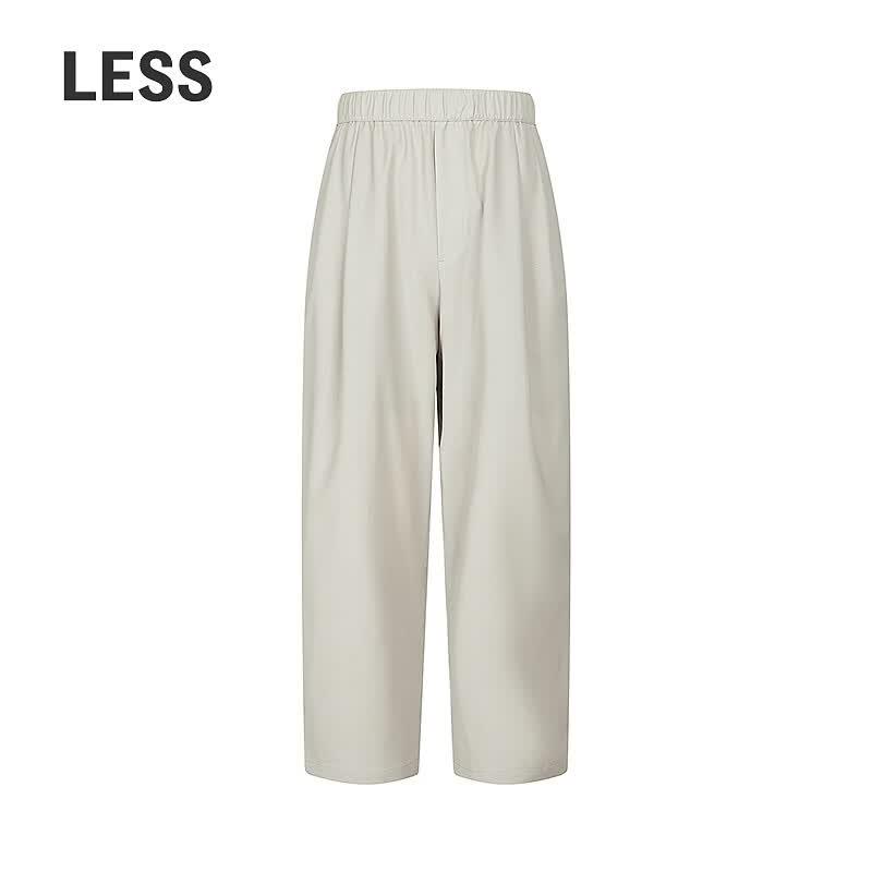 

LESSLESS Women s Straight-Leg Cropped Wool Pants XS