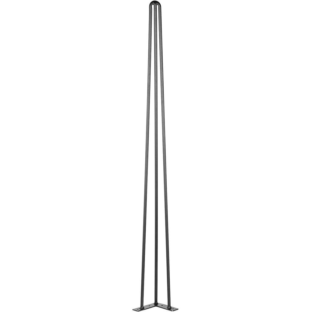 Hairpin Table Legs 36" Black Set of 4 Desk Legs 880lbs Load Capacity (Each 220lbs) Hairpin Desk Legs 3 Rods for Bench Desk Dining End Table Chairs