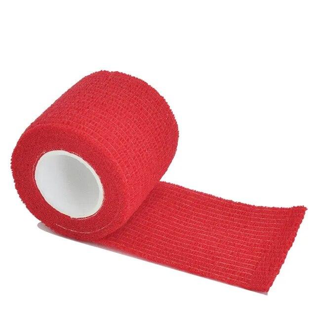 1 rol 2,5/5/7,5/10 cm*4,8 m Niet-geweven Elastisch Zelfklevend Verband Cohesief Verband voor Sport Fixatie Vinger Pols Been