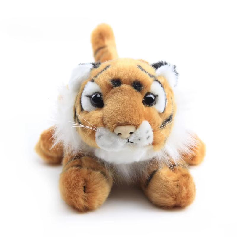 Länge 25 cm Weiß-braun Tiger Plüschtiere Kuscheltiere Spielzeug Kawaii Mode Kinderspielzeug Geschenk Sofa Dekoration Weiche Puppen