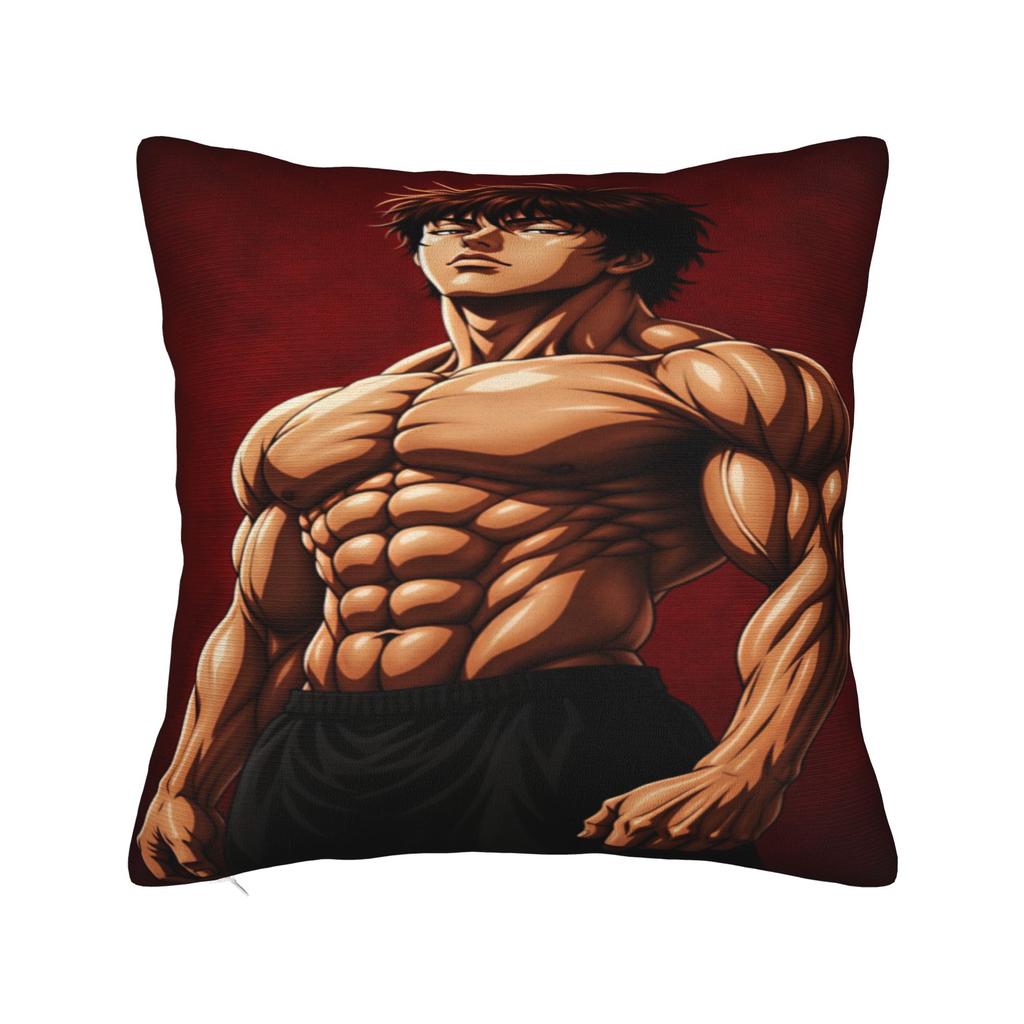 Anime B-BakiBaki Yujiro Hanma  Pillowcases  Kawaii Pillow Case For Sofa Home Decor Print Pillow Cover