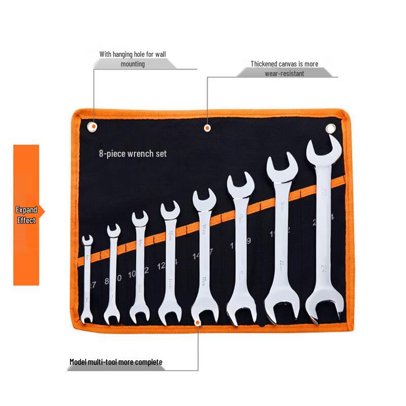 MDNG 7-Piece Dual-Use Open-End Wrench Set