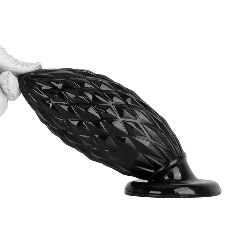 Super Large Black Stimulating Soft Anal Plug Suction Cup Anal Sex Supplies Adult Toys