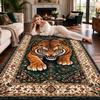 Soft Plush Tiger Floor Mat Wild Animal Print Living Room Mat New Bedroom Door Mat  Bedroom Entrance