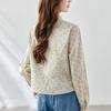 Floral Top for Women Long-sleeved Spring Clothes Updated Printed Top Short Small Design Top