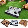 Cat Play Mat Interactive Multifunctional Foldable Pad Cat Indoor Play Tunnel Cave Pad For Scratching Resting Running Jumping