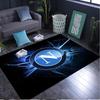 1PC Rug Electric Blue Napoli Logo Carpet, Chair Rug,Area Rug for Office Bedroom Living Rooms Bedroom, Doormat Decor Christmas Fan Gifts