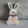 Hollow Bunny Plaster Drop Glue Mold Cartoon Rabbit Lamp Box Mold  Easter Ornament