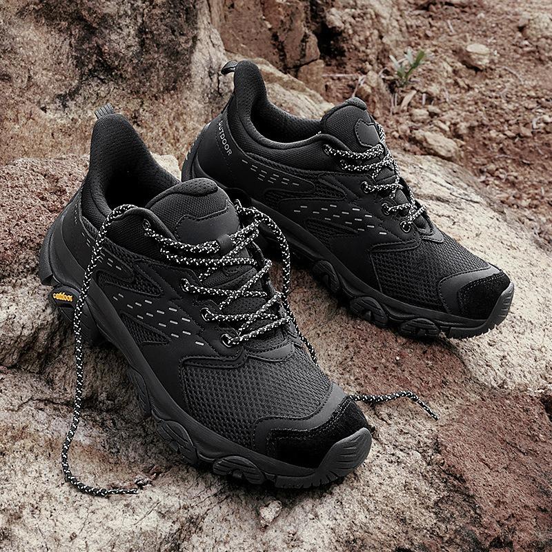 Outdoor Hiking Shoes Men's Non-slip and Wear-resistant Hiking Shoes Off-road Hiking Shoes Lightweight Cushioning Breathable