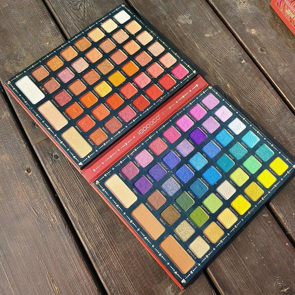 Glitter 90 Palette Power Makeup Matte Waterproof Set Long Lasting Shimmer Eyeshadow Tool