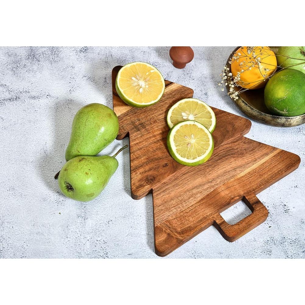 Acacia Wood Cutting Board Double Sided Pizza Board