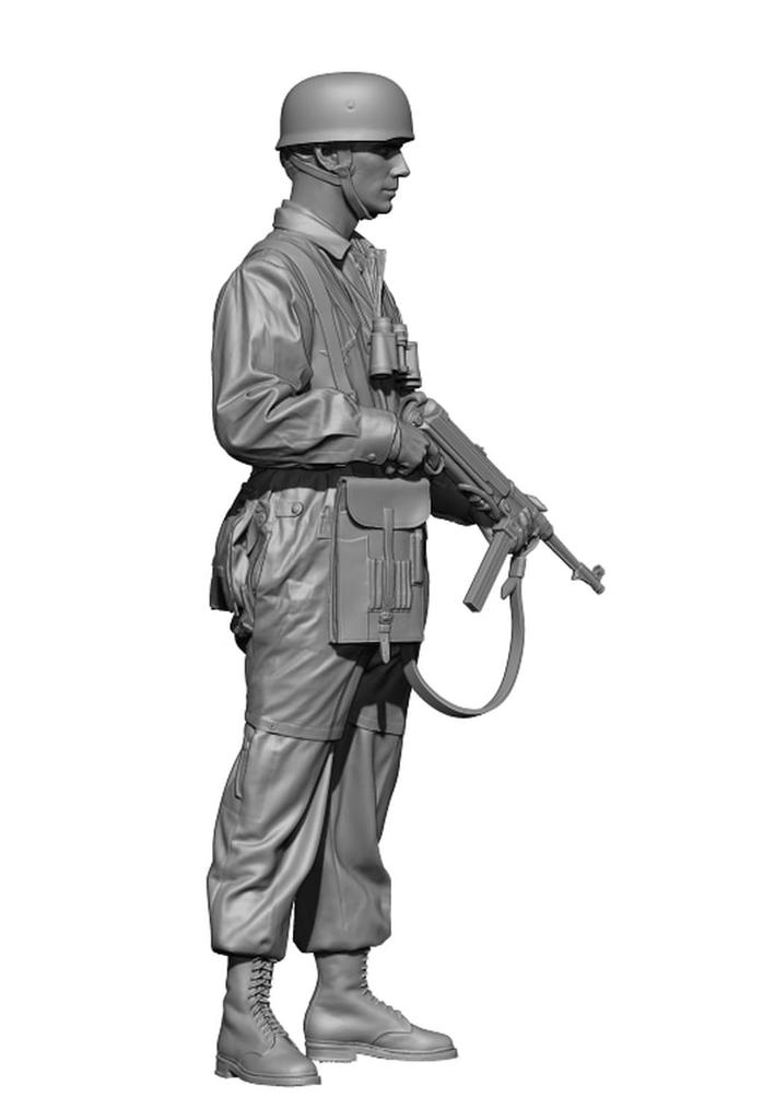 H3 Model WW2 German Combat Preparation Resin Kit HS48086 1/48 Fallschirmjäger #1 (person)