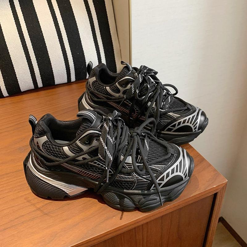 Women's shoes autumn new dad shoes women's thick-soled heightening sports and leisure shoes