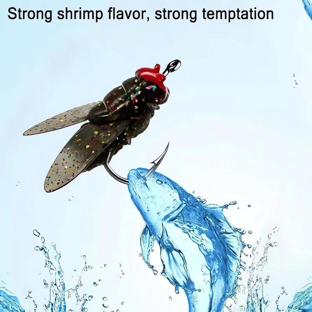 20 Stück Langlebige Bionische Fliegenfischerköder Scharfe Haken Forellenjigs Swimbaits Salzwasser