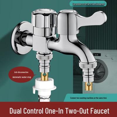 Honggong Washing Machine Double-Outlet Faucet