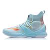 Li Ning Blockade Cushioning Slip Resistant Abrasion Resistant High top Basketball Shoes Men's Blue ABAP057-3