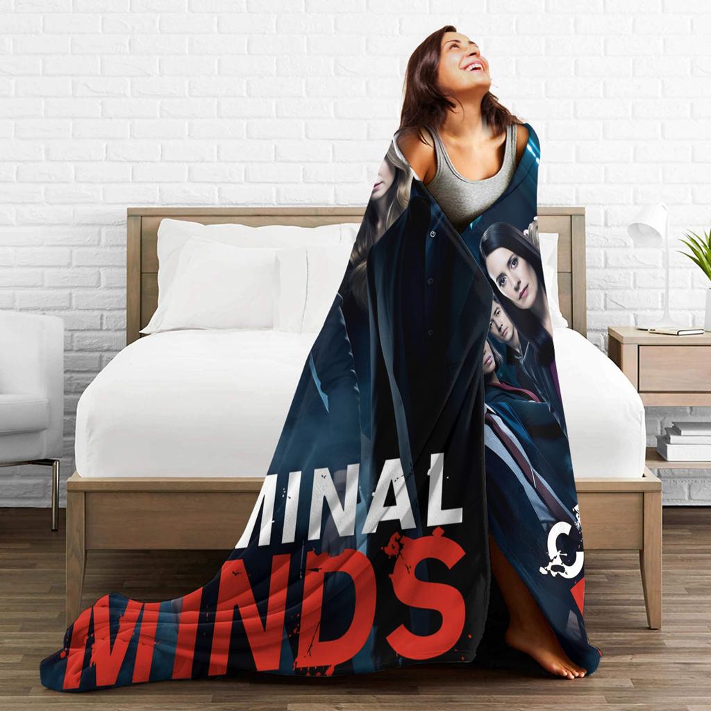 New Arrival Criminal Minds Spencer Reid Blanket Warm Soft Fashion Plush Throw Blanket Travel Flannel Bedspread Bed Cover