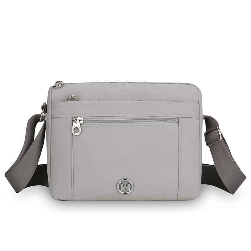 Lightweight Women's Bag Multi-Layer Nylon Travel Shoulder Bag