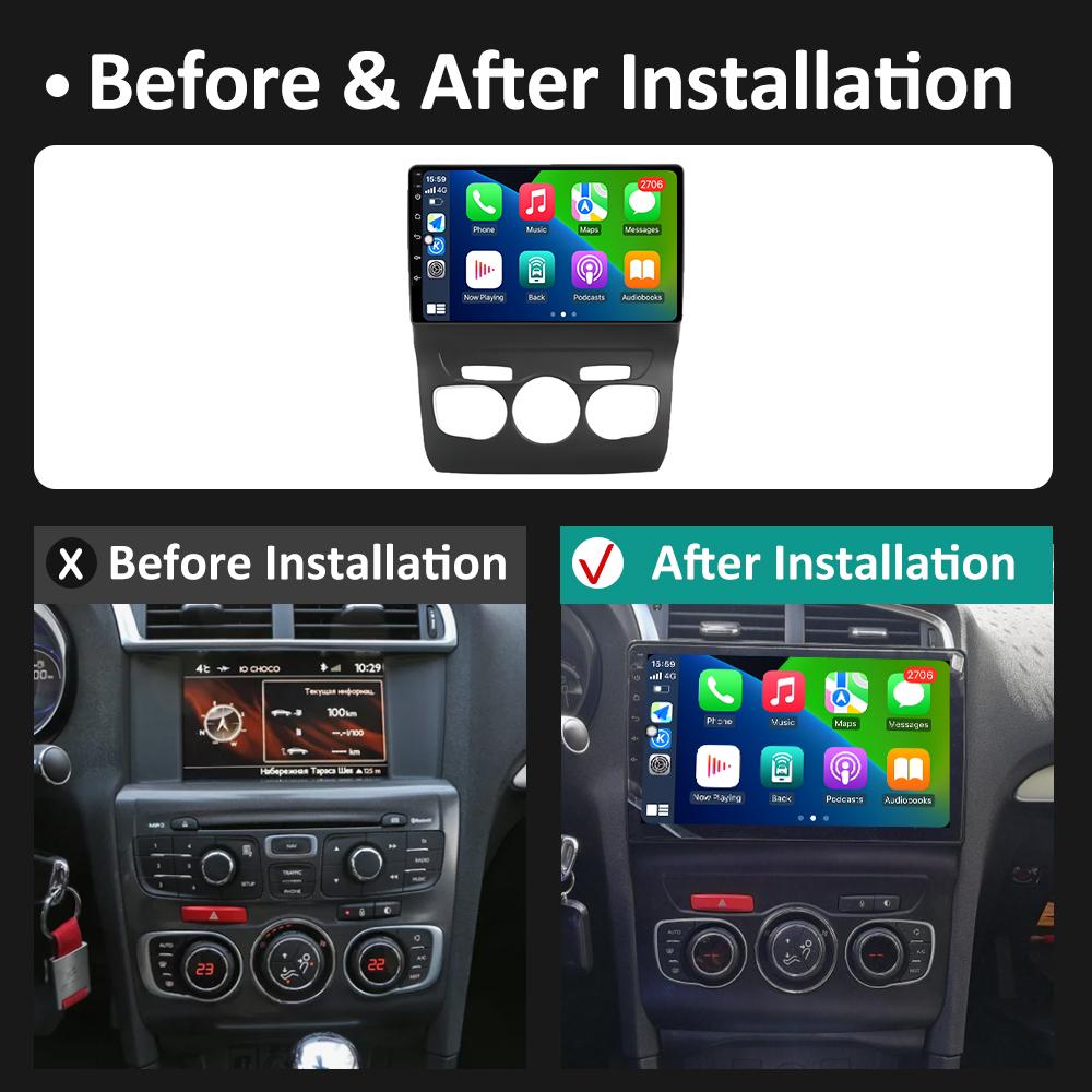 For Citroen C4 C4L DS4 2012 2013 2014 2015 2016 2017 Navigation GPS DSP Stereo Autoradio Car Radio Player QLED IPS Screen WIFI