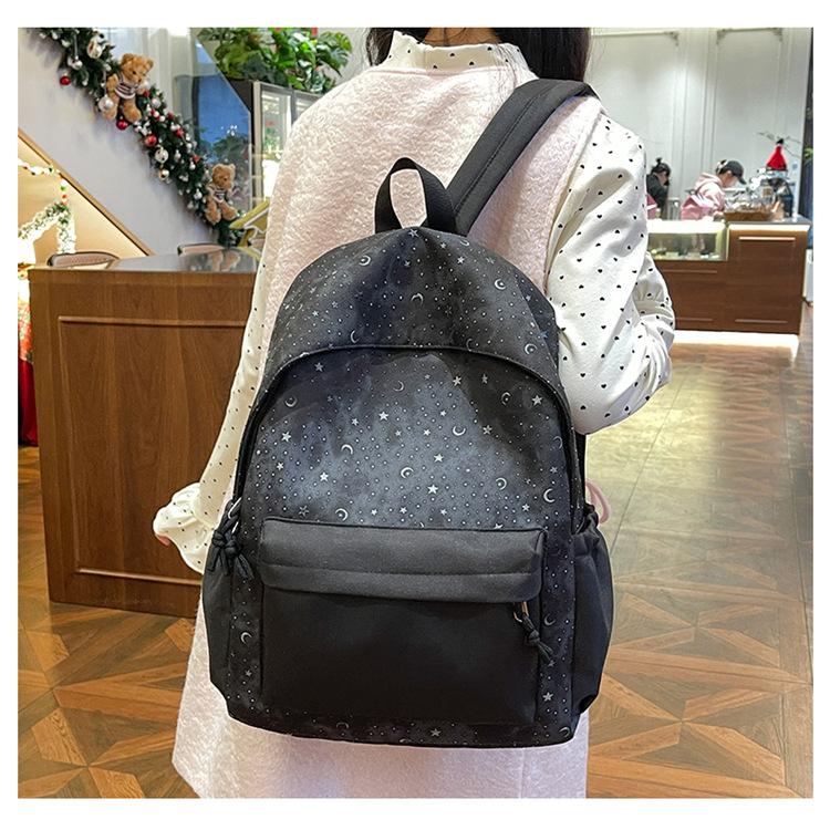 Schoolbag wholesale Korean fresh and cute schoolbag for girls junior high school students lightweight backpack college student travel leisure backpack