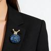 Accessoire de Mode Polyvalent Broche Escargot Art Émaillé Idéal Pour Tenues Décontractées Événements Formels Et Port Quotidien