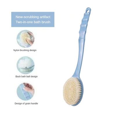 Multifunction Sponge Long Soft Hair Bath Brush Doubleside Rub Cleaning Shower Brush Back Scrubber Exfoliating Cleaning Tool