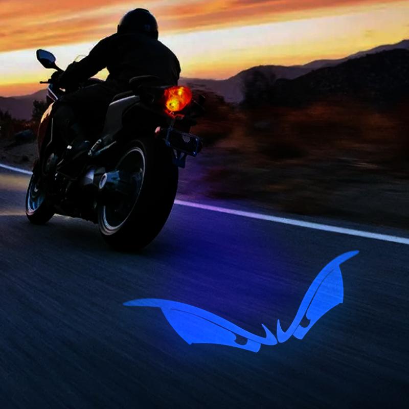 Motorcycle LED Projection Tail Light Electric Modification Welcome Decoration Anti-collision Laser Light Brake Warning Lights