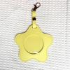 Anime Star-Shaped Badge Protector: PU Leather Pendant Keychain & Ita Bag for 2D Goods Storage