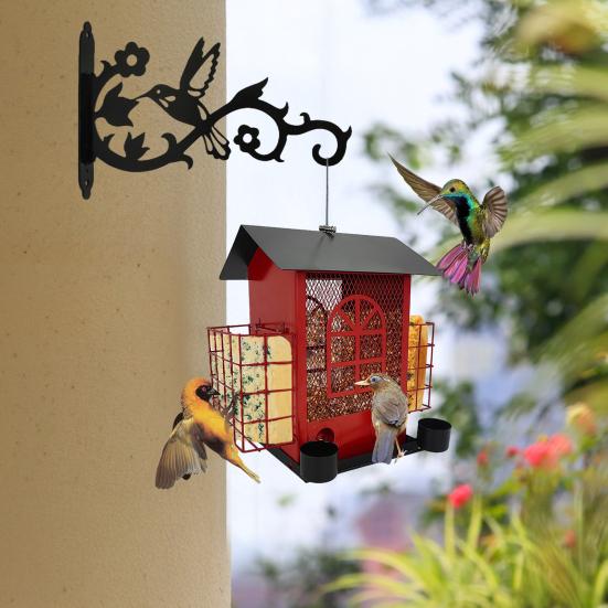 

Yousheng Wall Mounted Plant Hangers Heavy Duty Wall Hooks Outdoor Metal Hooks Hanging Plants Brackets for Lanterns Flower Pots Bird Feeder 1pc чёрный