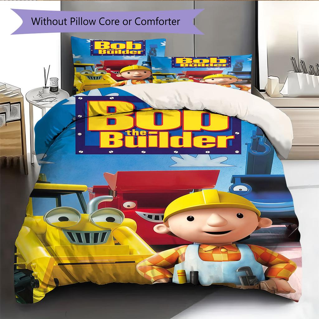 Bob Pattern Bedding Home Decoration Birthday Gift ( 1 duvet cover + 2 pillowcase, without core),fan merchandise.