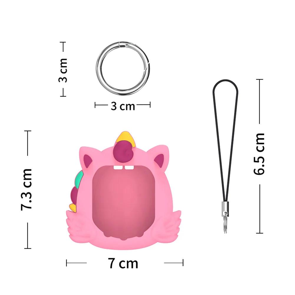 Capa Protetora de Silicone Fofa para Máquina de Bichinho Virtual Tamagotchi Uni 2025 com Cordão de Dedo Capa Macia Anti-Arranhões
