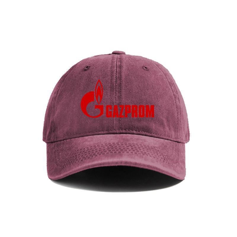 Gazprom Baseball Cap Summer Distressed Dad Hats Unisex Outdoor Adjustable Caps For Women Unisex MZ093