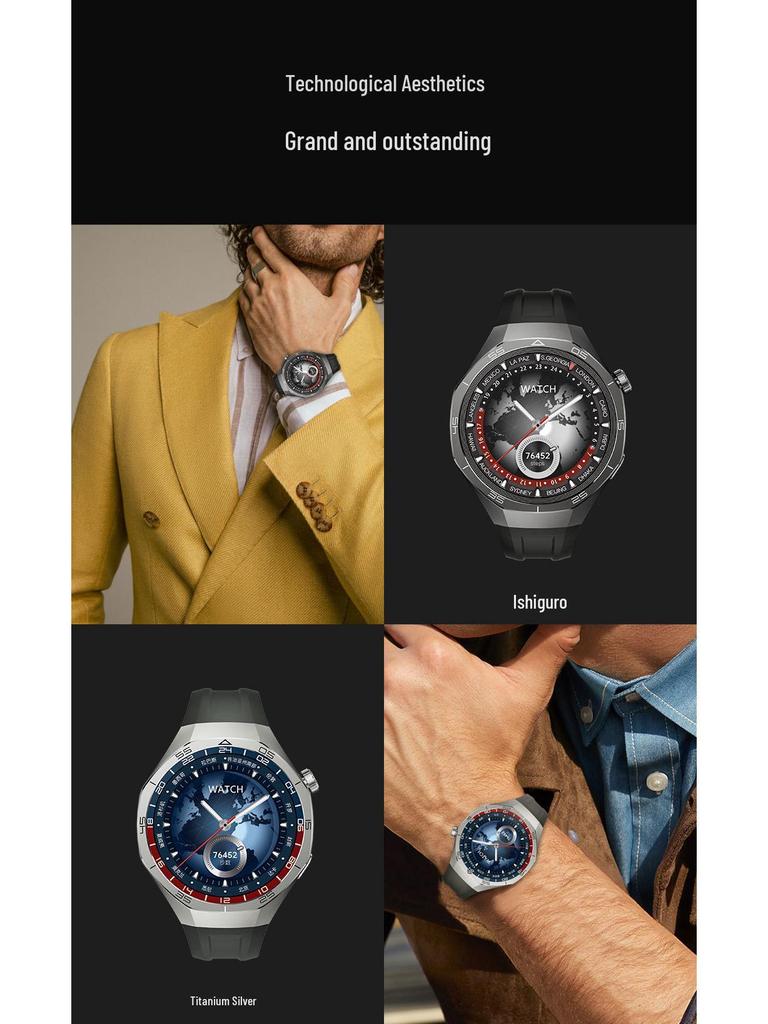 Huawei GT5 Pro Aviation-Grade Aluminum Smartwatch with Bluetooth Calling