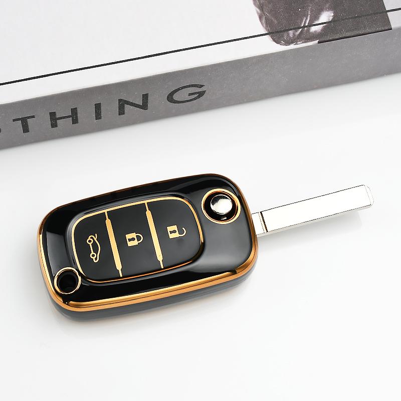 For Renault Fluence Clio Megane 2 for Mercedes For LADA Vesta Granta XRay Kalina Priora Sedan TPU Car Remote Key Case Cover Fob