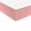 Box Spring Bed with Mattress Pink 80x200 cm Velvet