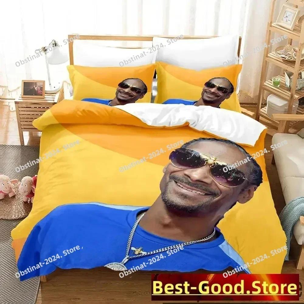 3D Snoop Dogg Rapper Bedding Set Printed single Comforter Quilt Bed Cover Duvet Cover Pillow Case 3 Pieces Sets Kids Adult Size