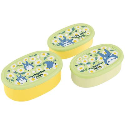 Skater Bento Antibacterial Storage Set of Made In Studio My Neighbor Daisy Boxes, Containers, 3, Japan, Ghibli, Totoro, Design, SRS3SAG-A