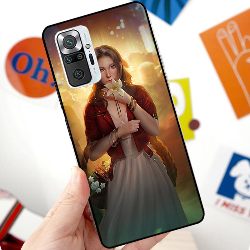 Aerith Gainsborough Final Fantasy Case For Xiaomi Redmi Note 12 Pro 11 8 9 10 Pro 9S 10S 11S 12S Redmi 12C 10C 9C 10A Cover