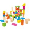HEROS - Blocs de construction en bois colorés 100 % certifié FSC® - 60 pièces - Dès 1 ans