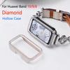 Diamond Case for HUAWEI Band 10 9 8 Accessories All-Around Hard Hollow PC Bumper Frame shell Cover for huawei band10 band9 band8