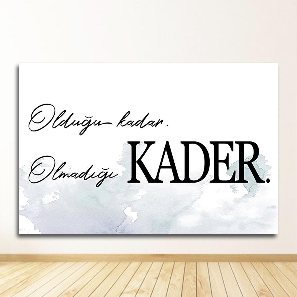 Nordic Decorative Picture Painting Modern Home Decor Islamic Quotes Wall Art Canvas Black White Feather Print Minimalist