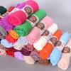 Wrinkle Pleated Plain Hijab 10 Colors Ripple Hijab Women Scarves Veil Crinkle Hijab Scarf