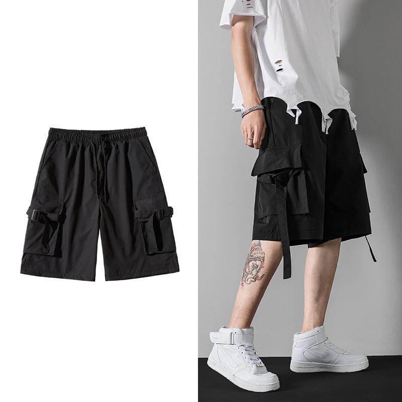 

Мужские летние грузовые шорты Мода Длина до колена Шнурок Хлопок Работа Бермудские острова Masculina Плюс Размер