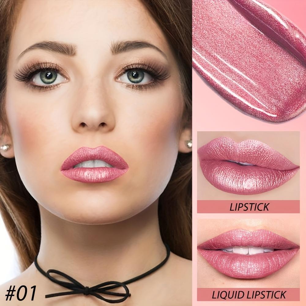 2-in-1 Non-Stick, Moisturizing Lipstick - Long-Lasting, Fade-Resistant Liquid Lip Color with A Glossy Finish Lipstick Gift for Women