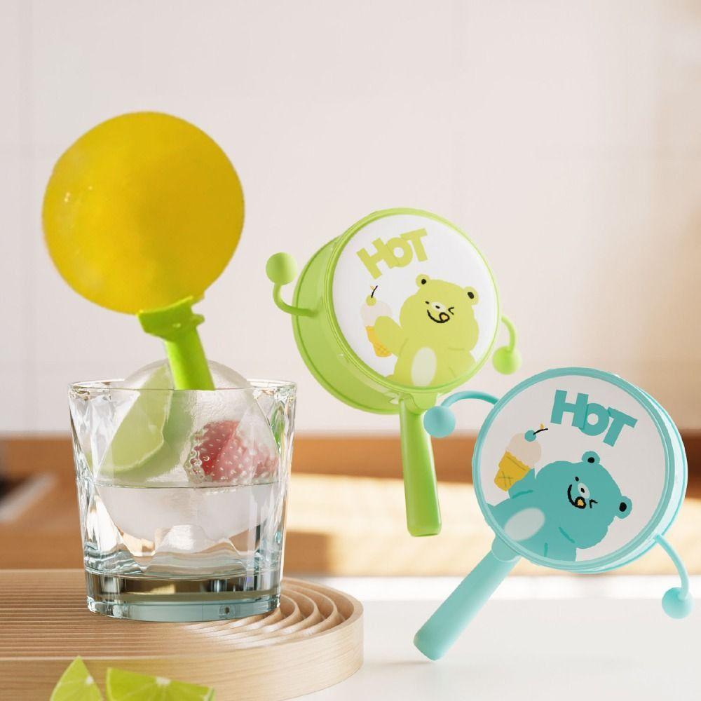 Easy To Demold Popsicle Mold with Stick Ice Cream Molds Rattle Shape Ice Cube Mold  Gift