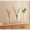Clear Straight Plastic Vase, Tabletop Centerpiece For Fresh Flowers, Hydroponic Plants, And Florist Shop Floral Display