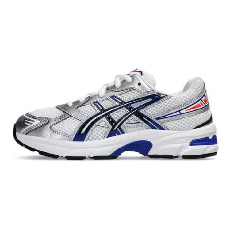 Asics Gel 1130 Anti Slip Wear Resistant Low Top Kids' Running Shoes Silver White Blue Teenagers